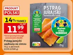 Auchan Pstrąg jurajski wędzony na zimno w plastrach Auchan Pewni Dobrego oferta