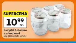 Auchan Słoiki z zakrętkami 6-pak oferta
