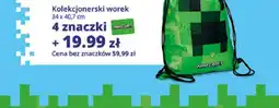 Auchan Kolekcjonerski worek Minecraft 34x40,7cm oferta