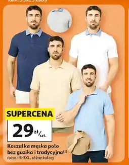 Auchan Koszulka męska polo tradycyjna Inextenso oferta