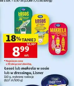 Auchan Łosoś w sosie cytrynowym z pieprzem Lisner oferta