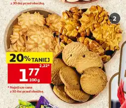 Auchan Ciastka orzechowe Złotokłos oferta
