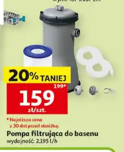 Auchan Pompa filtrująca do basenu gardenstar wydajność: 2,195l/h oferta