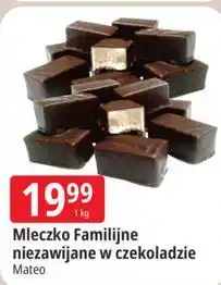 E.Leclerc Mleczko Familijne niezawijane w czekoladzie Mateo oferta