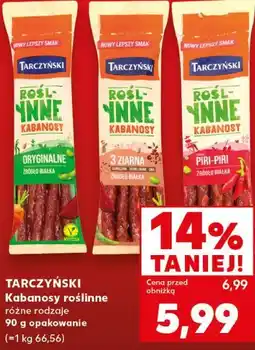 Kaufland Tarczyński Kabanosy roślinne oferta