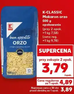 Kaufland K-CLASSIC Makaron orzo oferta