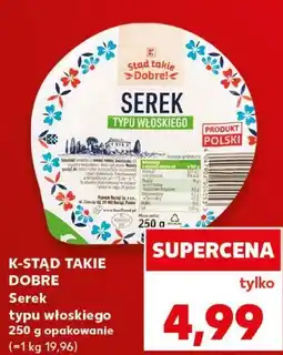 Kaufland K-Stąd Takie Dobre Serek typu włoskiego oferta