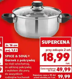 Kaufland SPICE & SOUL Garnek z pokrywką śr. 16 cm oferta