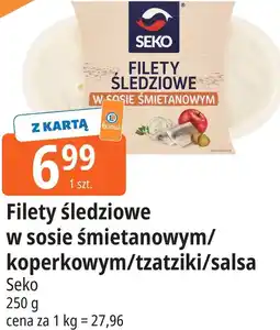 E.Leclerc Filety śledziowe w sosie śmietanowym/koperkowym/tzatziki/salsa Seko oferta