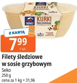 E.Leclerc Filety śledziowe w sosie grzybowym Seko oferta