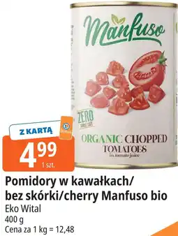 E.Leclerc Pomidory w kawałkach/bez skórki/cherry Manfuso bio oferta