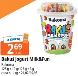 E.Leclerc Bakuś jogurt Milk&Fun oferta