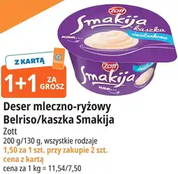 E.Leclerc Deser mleczno-ryżowy Belriso/kaszka Smakija Zott oferta