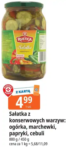 E.Leclerc Rustica Sałatka z konserwowych warzyw: ogórka, marchewki, papryki, cebuli oferta