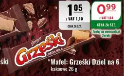 Eurocash Wafel: Grześki Dziel na 6 kakaowe oferta