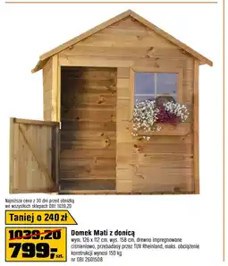 OBI Domek ogrodowy Mati oferta