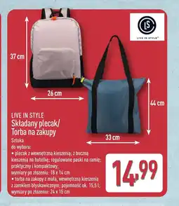 ALDI Plecak Live in style oferta