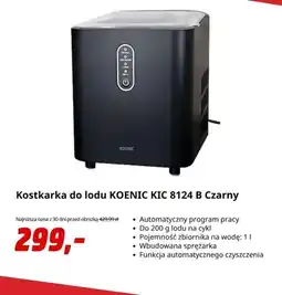 Media Markt Kostkarka do lodu KOENIC KIC 8124 B Czarny oferta