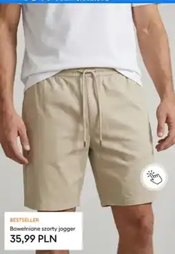 Sinsay Bawełniane szorty jogger oferta