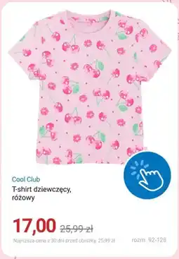 Smyk T-shirt dziewczęcy Cool Club różowy oferta