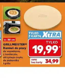 Kaufland Kamień do pizzy do wypiekania, z kordierytu, utrzymuje ciepło, do piekarnika i grilla GRILLMEISTER oferta