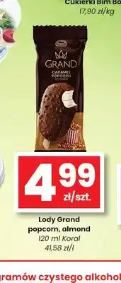EMMA market Lody Grand popcorn, almond Koral oferta