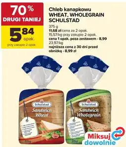 Carrefour Chleb kanapkowy Schulstad Sandwich Wholegrain oferta