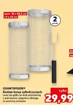 Kaufland Zestaw koszy cylindrycznych ruszt do grilla COUNTRYSIDE 2-pak oferta
