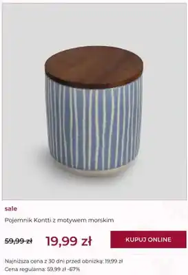 Pojemnik Kontti z motywem morskim