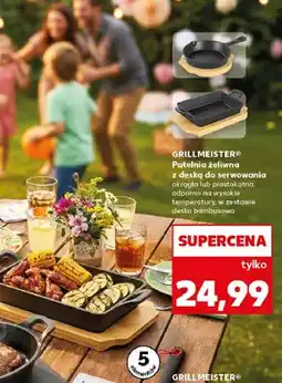 Kaufland Patelnia żeliwna z deską do serwowania prostokątna GRILLMEISTER oferta