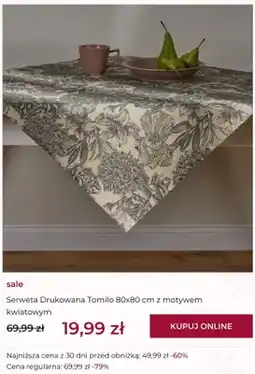 Home&You Serweta drukowana home&you Tomilo z motywem kwiatowym oferta