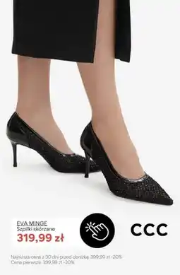 CCC Szpilki skórzane EVA MINGE oferta