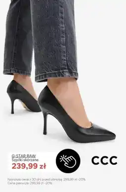 CCC Szpilki skórzane G-STAR RAW oferta