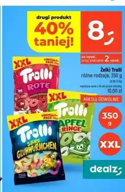 Dealz Żelki Trolli Rote Früchte Mini-Ringe oferta