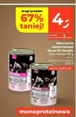 Dealz Mokra karma monoproteinowa dla psa Pet Republic Wieprzowina oferta