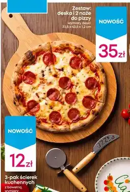 Pepco Zestaw: deska i 2 noże do pizzy wymiary deski: 33,5x43,5x1,2 cm oferta