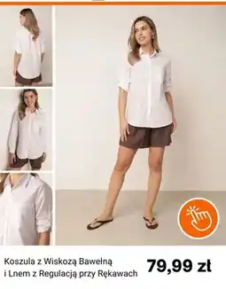 Born2be Koszula z wiskozą bawełną i lnem z regulacją przy rękawach oferta