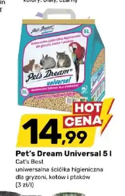 Bricomarche Pet's Dream Universal 5l Cat's Best uniwersalna ściółka higieniczna dla gryzoni, kotów i ptaków oferta