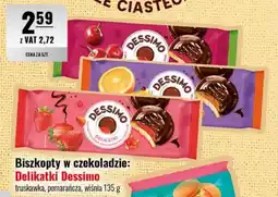 Eurocash Biszkopty w czekoladzie: Delikatki Dessimo truskawka, pomarańcza, wiśnia oferta
