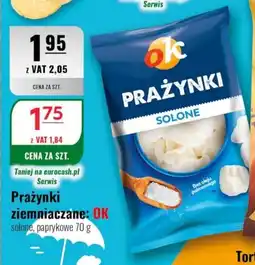Eurocash Prażynki ziemniaczane: OK solone, paprykowe oferta