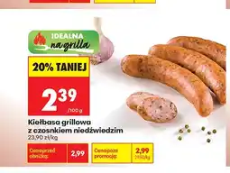 Biedronka Kiełbasa grillowa z czosnkiem niedźwiedzim oferta