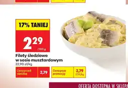 Biedronka Filety śledziowe w sosie musztardowym oferta