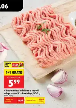Biedronka Chude mięso mielone z szynki wieprzowej Kraina Mięs oferta