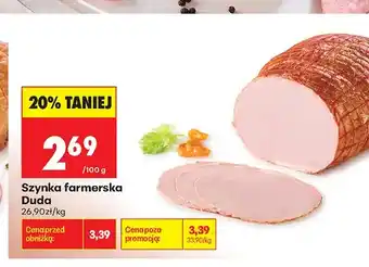 Biedronka Szynka farmerska Duda oferta