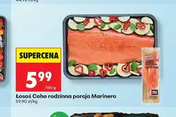 Biedronka Łosoś Coho rodzinna porcja Marinero oferta