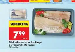 Biedronka Filet z dorsza atlantyckiego z Grenlandii Marinero oferta