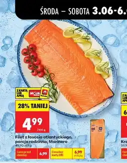 Biedronka Filet z łososia atlantyckiego porcja rodzinna Marinero oferta