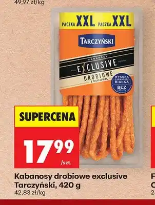 Biedronka Kabanosy drobiowe exclusive Tarczyński oferta