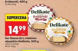 Biedronka Ser Bawarski z mlekiem alpejskim Delikate oferta