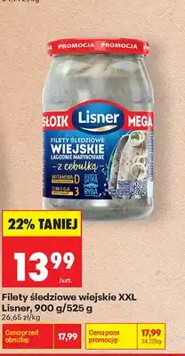 Biedronka Filety śledziowe wiejskie XXL Lisner oferta